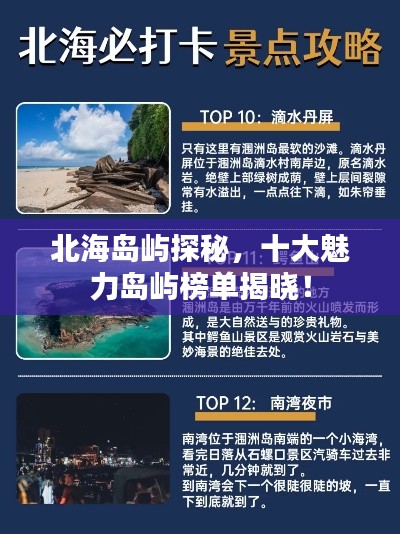 北海岛屿探秘，十大魅力岛屿榜单揭晓！