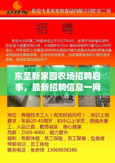 东至新家园农场招聘启事，最新招聘信息一网打尽
