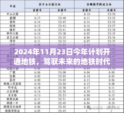 驾驭未来地铁时代，开启学习之旅，迎接自信与成就感的到来（2024年地铁开通倒计时）