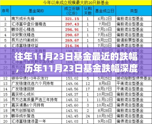 历年11月23日基金表现深度解析，跌幅、特性、竞品对比及用户洞察体验报告