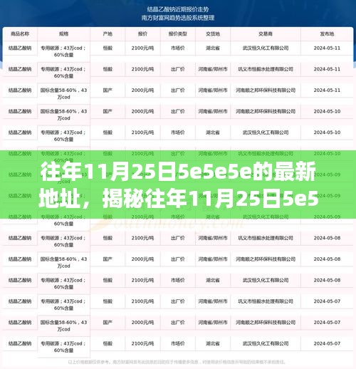 揭秘往年11月25日5e5e5e最新地址的深度探索与案例分析