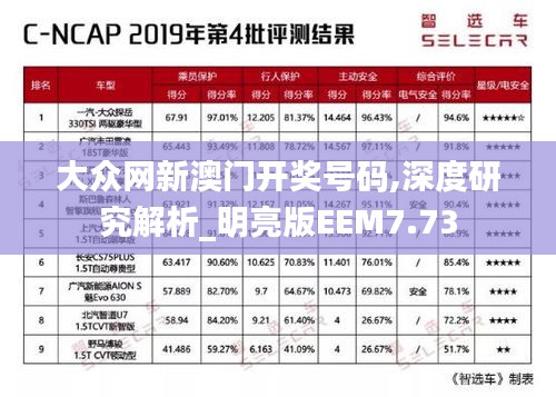 大众网新澳门开奖号码,深度研究解析_明亮版EEM7.73