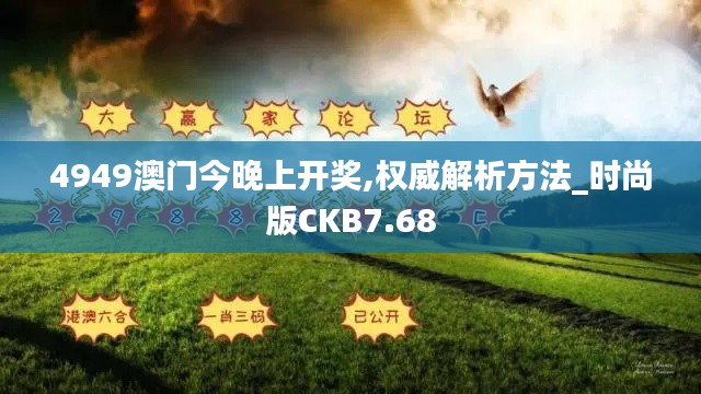 4949澳门今晚上开奖,权威解析方法_时尚版CKB7.68