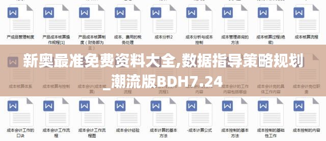 新奥最准免费资料大全,数据指导策略规划_潮流版BDH7.24