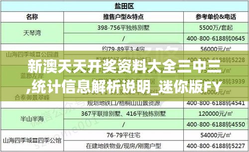 新澳天天开奖资料大全三中三,统计信息解析说明_迷你版FYE7.94