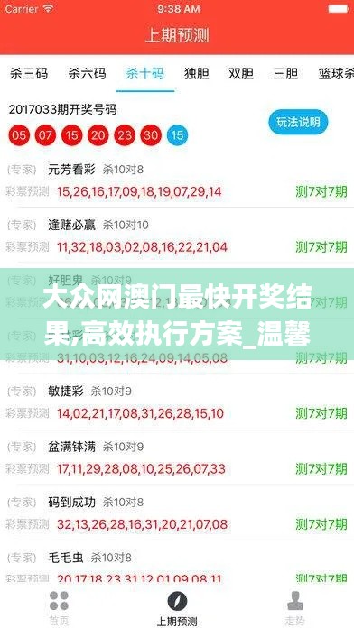 大众网澳门最快开奖结果,高效执行方案_温馨版ZNX7.79