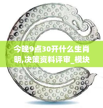 今晚9点30开什么生肖明,决策资料评审_模块版LYN7.20