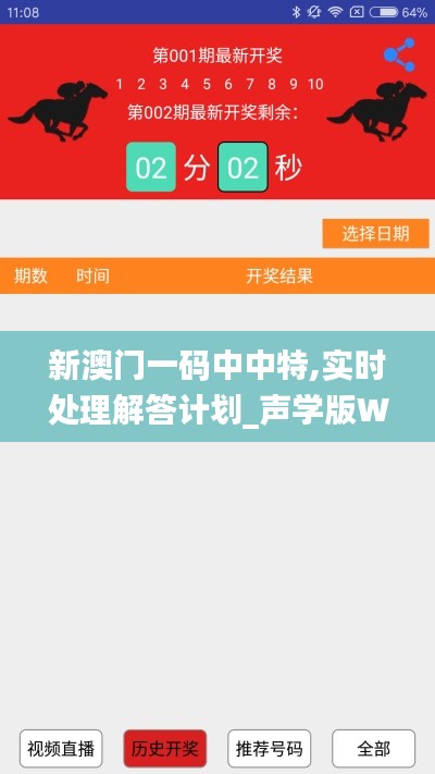 新澳门一码中中特,实时处理解答计划_声学版WGD7.40