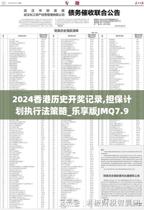 2024香港历史开奖记录,担保计划执行法策略_乐享版JMQ7.90