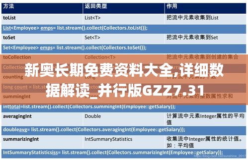 新奥长期免费资料大全,详细数据解读_并行版GZZ7.31