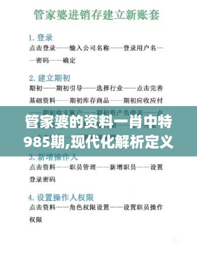 管家婆的资料一肖中特985期,现代化解析定义_开放版EZA7.35