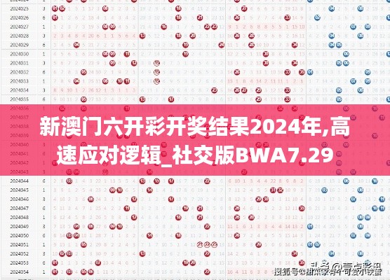 新澳门六开彩开奖结果2024年,高速应对逻辑_社交版BWA7.29