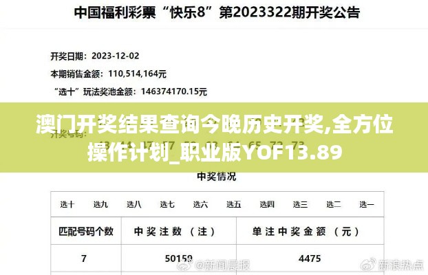 澳门开奖结果查询今晚历史开奖,全方位操作计划_职业版YOF13.89