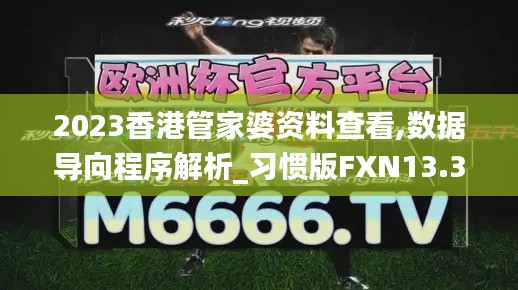 2023香港管家婆资料查看,数据导向程序解析_习惯版FXN13.30