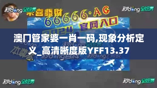 澳冂管家婆一肖一码,现象分析定义_高清晰度版YFF13.37