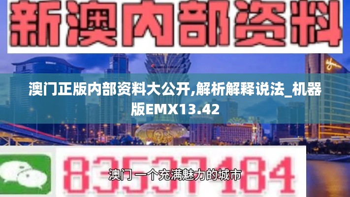 澳门正版内部资料大公开,解析解释说法_机器版EMX13.42