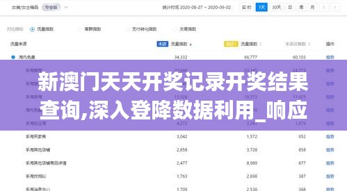 新澳门天天开奖记录开奖结果查询,深入登降数据利用_响应版WVP13.93