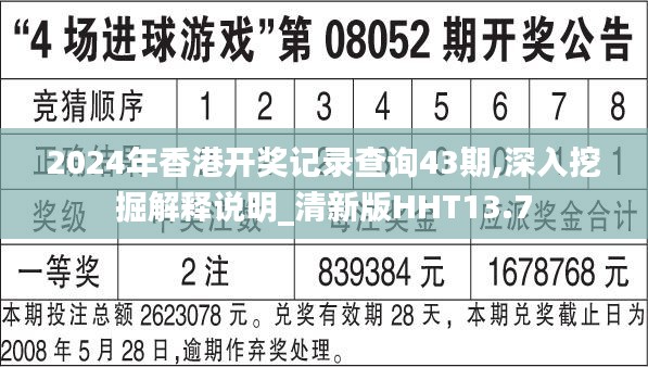 2024年香港开奖记录查询43期,深入挖掘解释说明_清新版HHT13.7