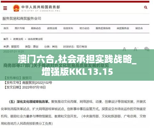 澳门六合,社会承担实践战略_增强版KKL13.15