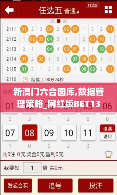 新澳门六合图库,数据管理策略_网红版BET13.22