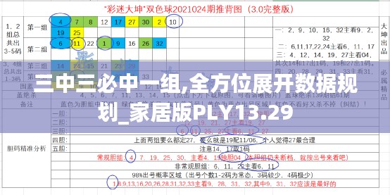 三中三必中一组,全方位展开数据规划_家居版PLY13.29