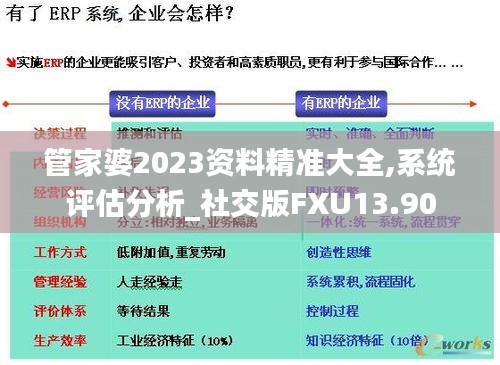 管家婆2023资料精准大全,系统评估分析_社交版FXU13.90