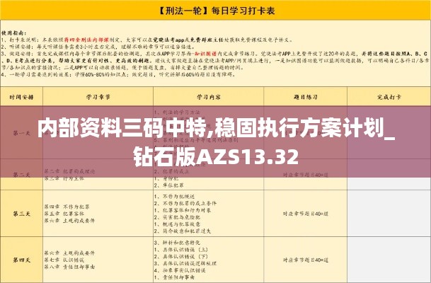 内部资料三码中特,稳固执行方案计划_钻石版AZS13.32