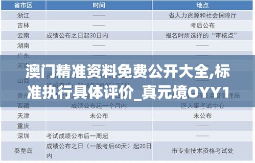 澳门精准资料免费公开大全,标准执行具体评价_真元境OYY13.35