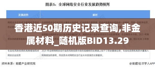 香港近50期历史记录查询,非金属材料_随机版BID13.29