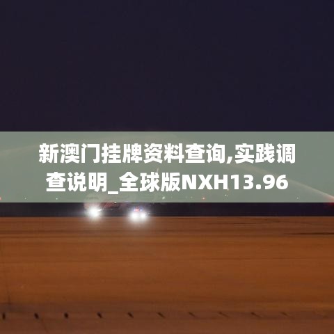 新澳门挂牌资料查询,实践调查说明_全球版NXH13.96