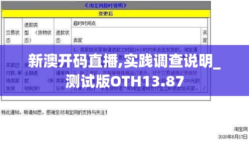 新澳开码直播,实践调查说明_测试版OTH13.87