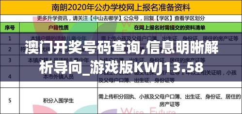 澳门开奖号码查询,信息明晰解析导向_游戏版KWJ13.58