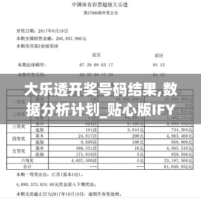 大乐透开奖号码结果,数据分析计划_贴心版IFY13.51