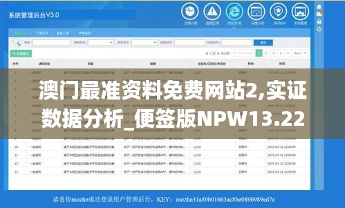 澳门最准资料免费网站2,实证数据分析_便签版NPW13.22