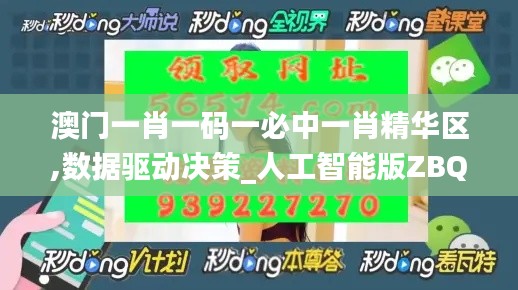 澳门一肖一码一必中一肖精华区,数据驱动决策_人工智能版ZBQ79.762