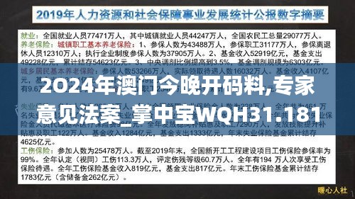 2O24年澳门今晚开码料,专家意见法案_掌中宝WQH31.181