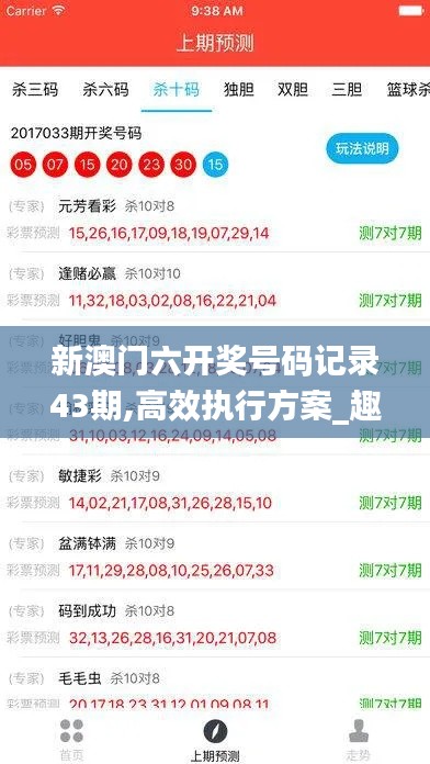 新澳门六开奖号码记录43期,高效执行方案_趣味版ZXZ86.181