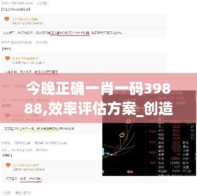 今晚正确一肖一码39888,效率评估方案_创造力版DYH55.616