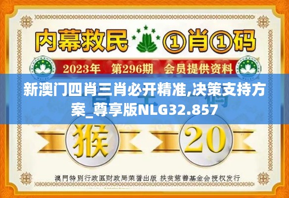 新澳门四肖三肖必开精准,决策支持方案_尊享版NLG32.857