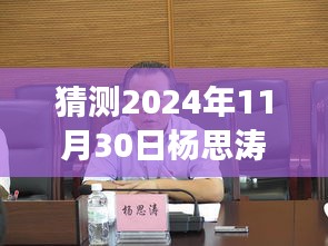 杨思涛的新征程，友情、梦想与未来的交融（预测2024年11月30日最新任免）