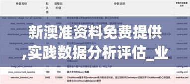 新澳准资料免费提供,实践数据分析评估_业界版TDO14.672