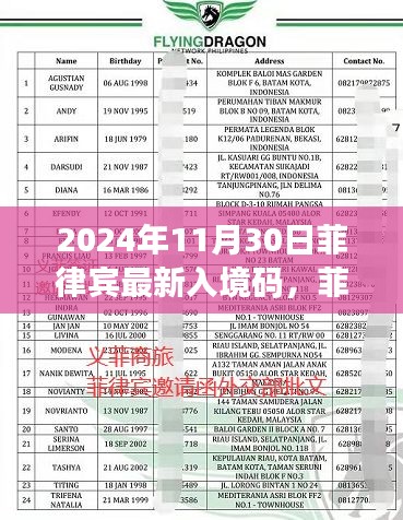 菲律宾最新入境政策解读及入境码调整指南（2024年11月版）