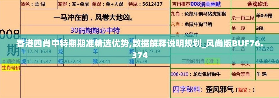 香港四肖中特期期准精选优势,数据解释说明规划_风尚版BUF76.374