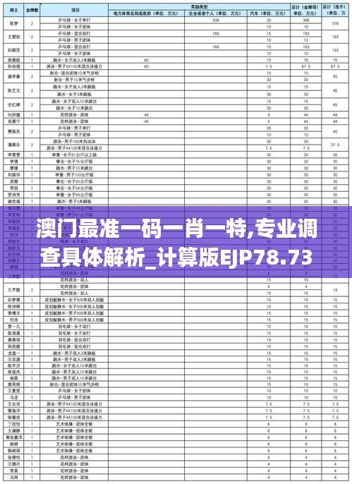 澳门最准一码一肖一特,专业调查具体解析_计算版EJP78.733