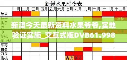 新澳今天最新资料水果爷爷,实地验证实施_交互式版DVB61.998