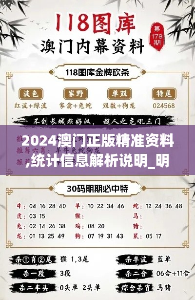 2024澳门正版精准资料,统计信息解析说明_明亮版KGH72.329