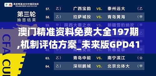 澳门精准资料免费大全197期,机制评估方案_未来版GPD41.179