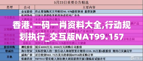 香港.一码一肖资料大全,行动规划执行_交互版NAT99.157