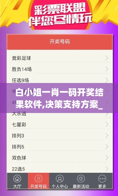 白小姐一肖一码开奖结果软件,决策支持方案_跨平台版XDY13.601