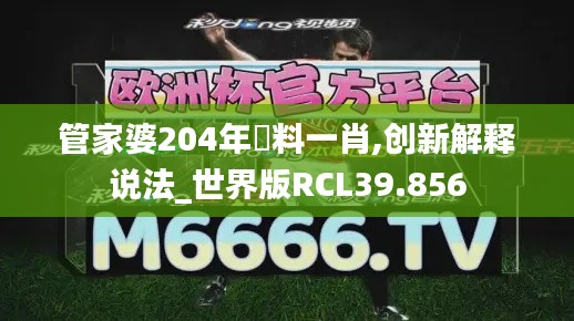 管家婆204年資料一肖,创新解释说法_世界版RCL39.856